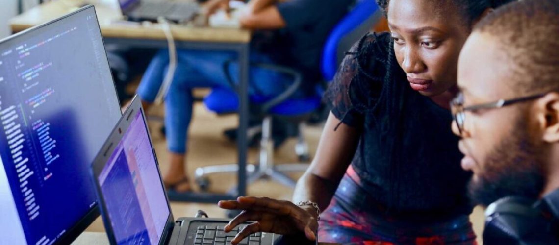 Woman preparing a cover letter at work