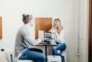Job interview conversation